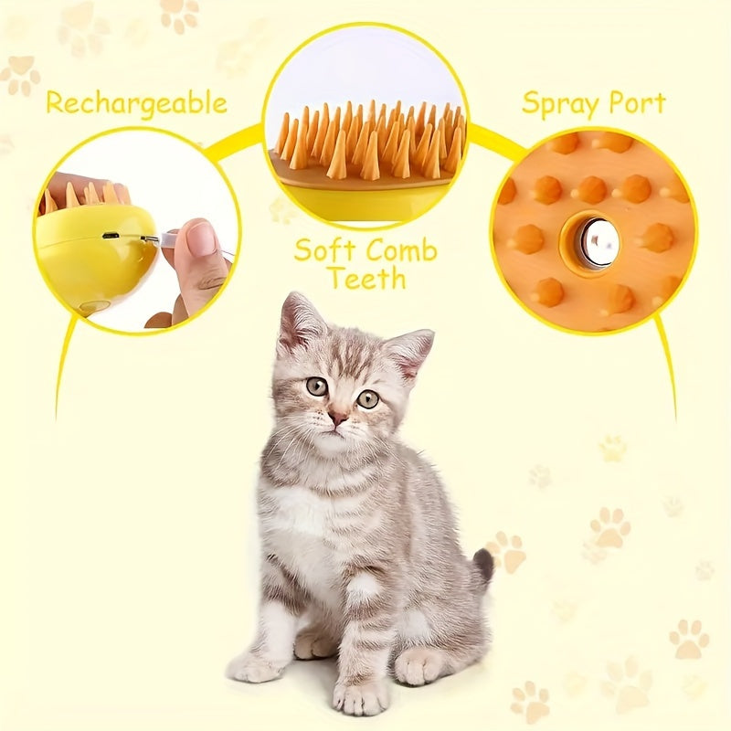 Self-Cleaning Cat Grooming Brush