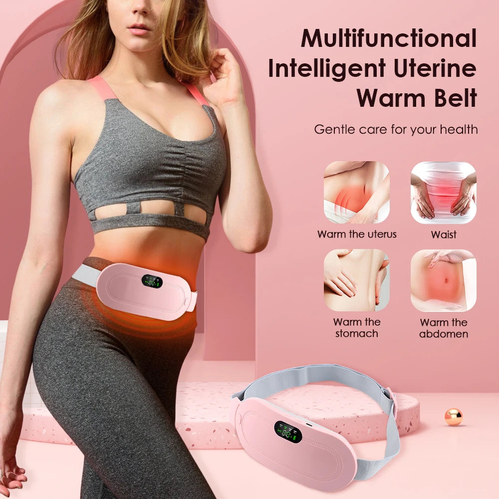 USB Uterine Warm Belt Pain Relief Massager