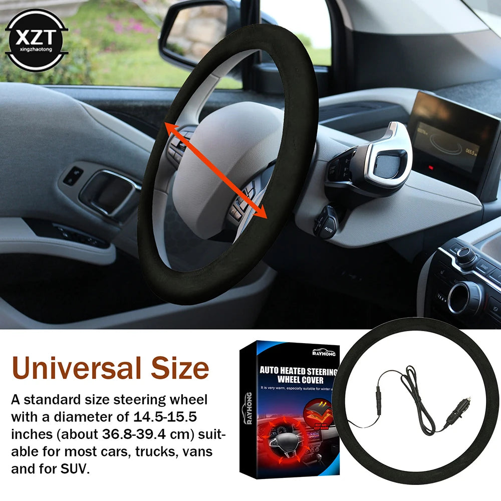 Universal Car Heated Steering Wheel Cover