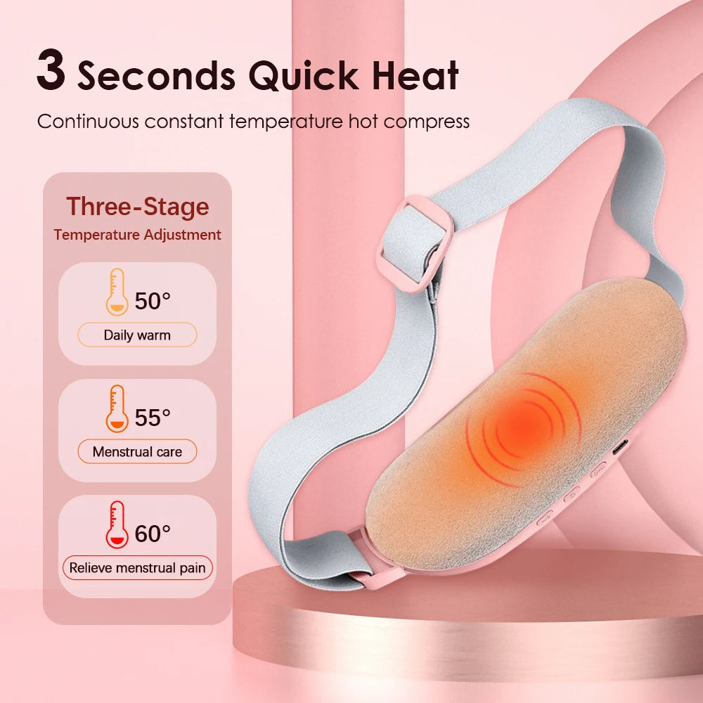 USB Uterine Warm Belt Pain Relief Massager