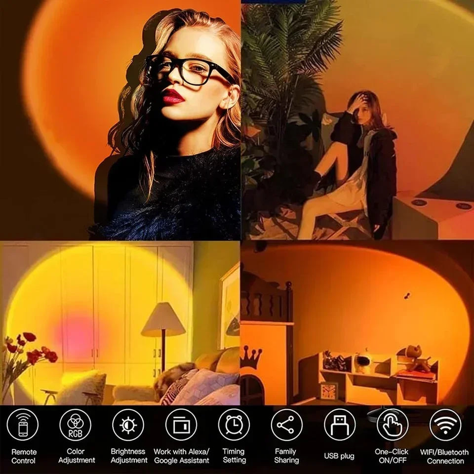 LED Sunset Lamp Nightlights