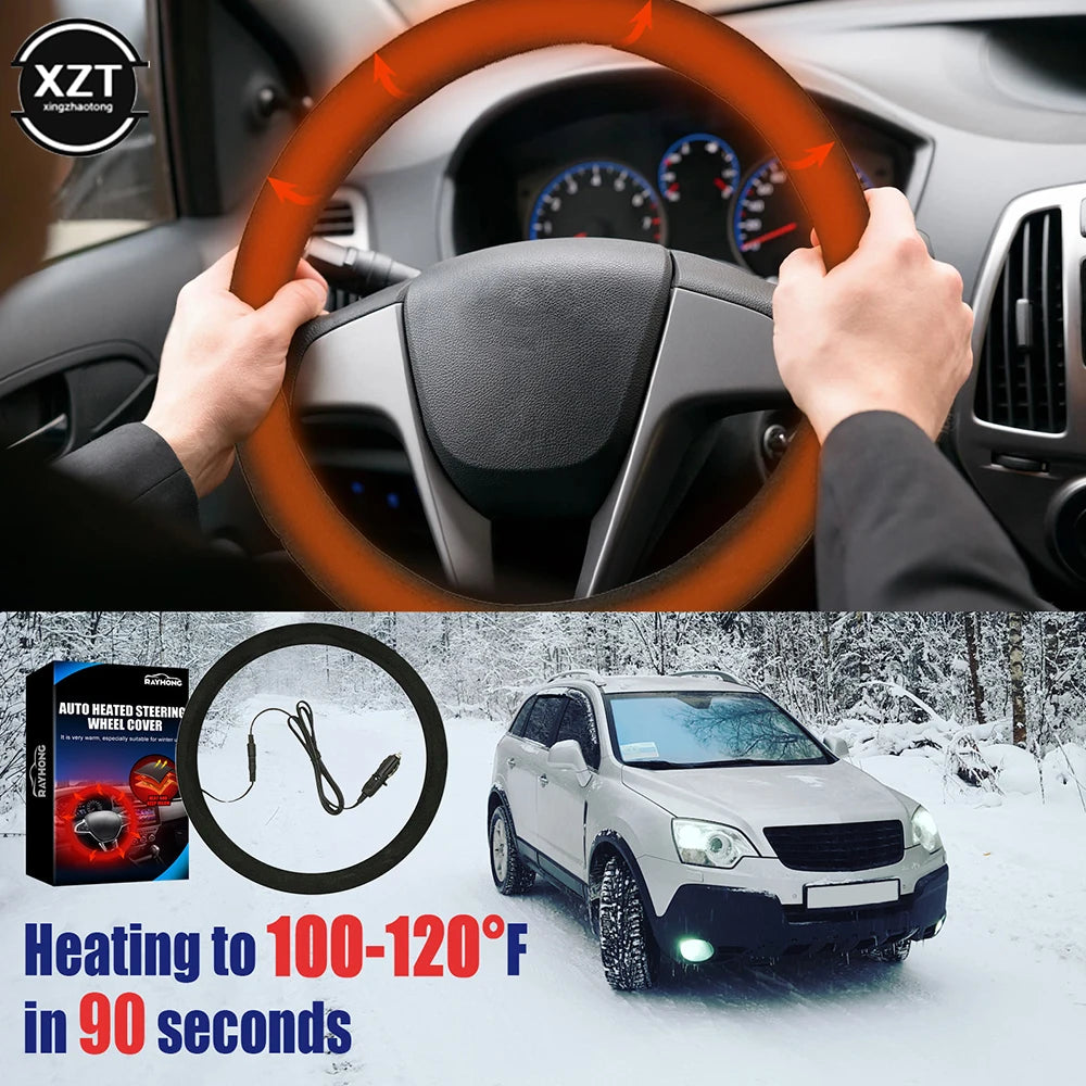 Universal Car Heated Steering Wheel Cover