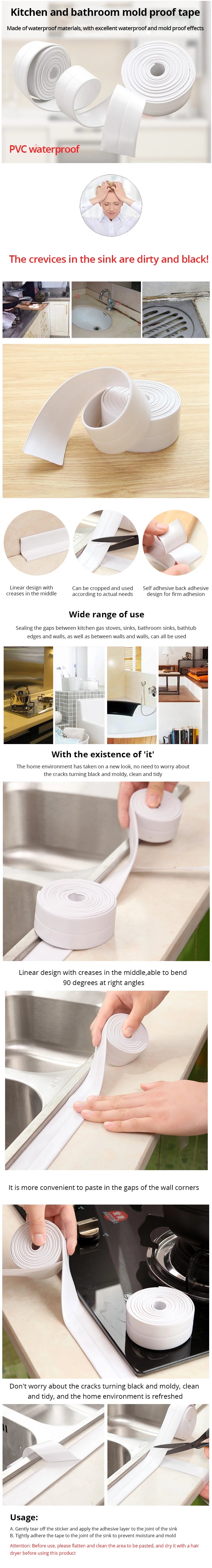 Bathroom Waterproof Sealing Tapes